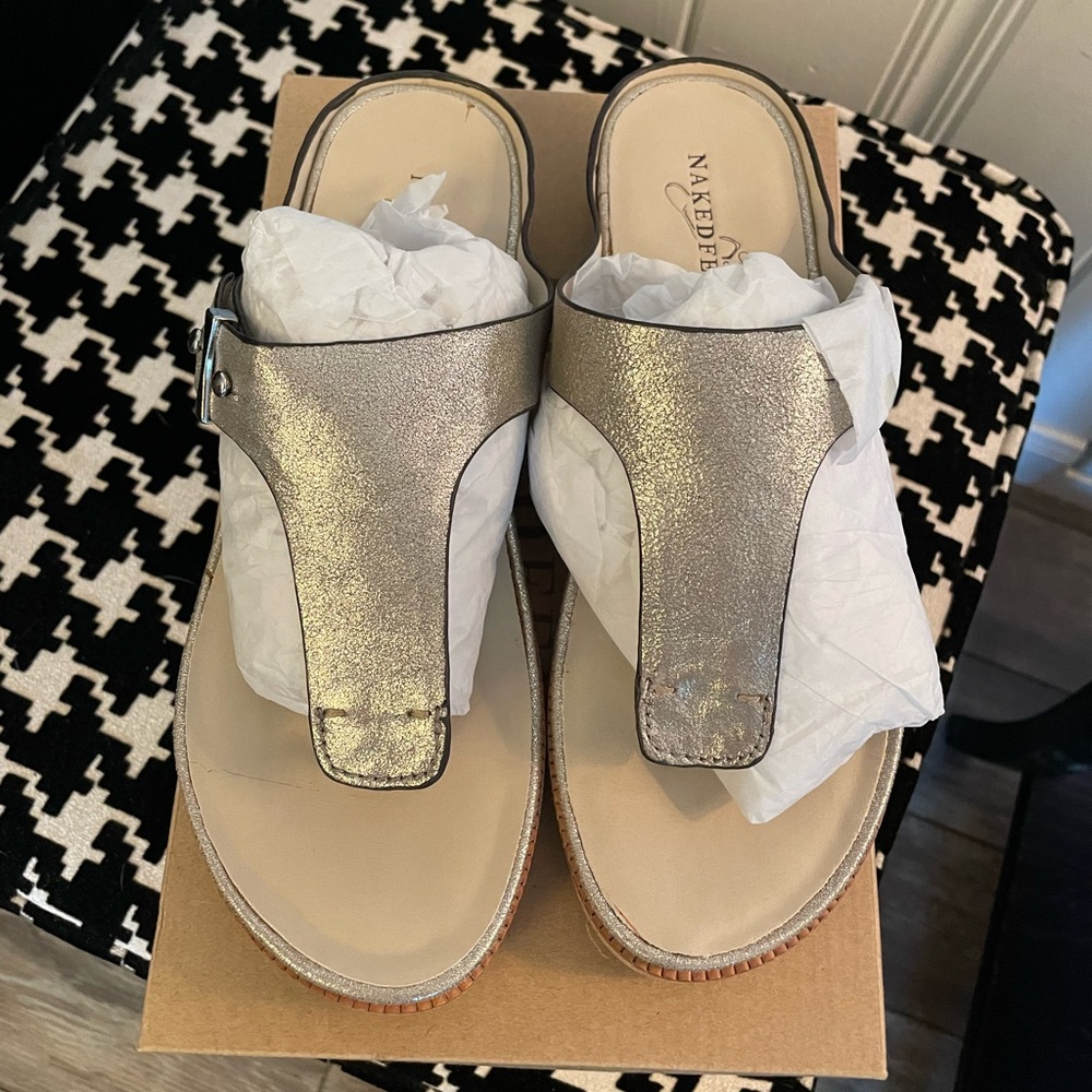 Naked Feet Hadidd sandals brand new in box